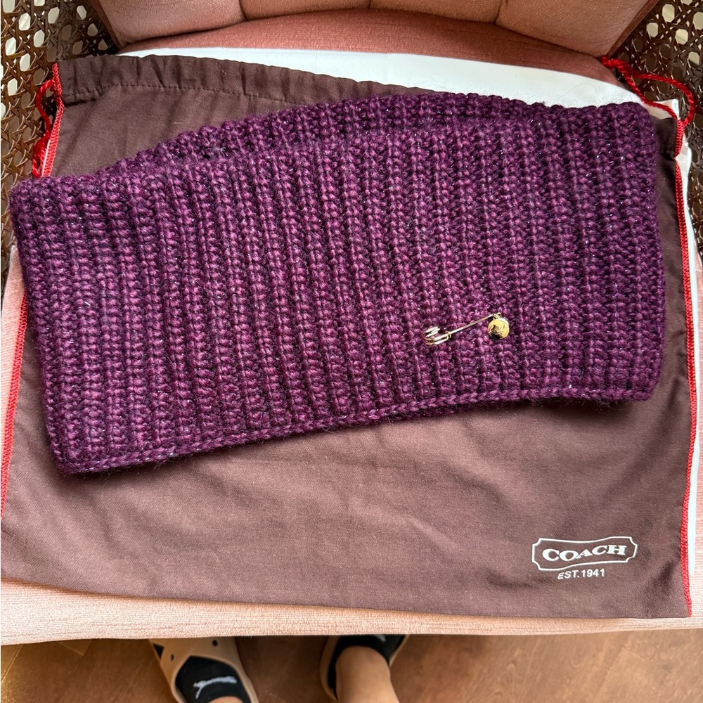 COACH ❤️ POPPY chunky neck warmer/scarf
